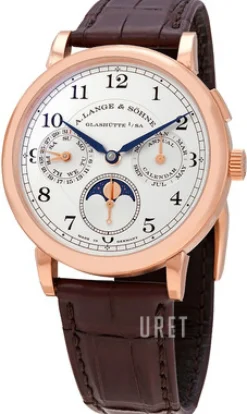 1815 Silverfärgad/Läder Ø40 mm