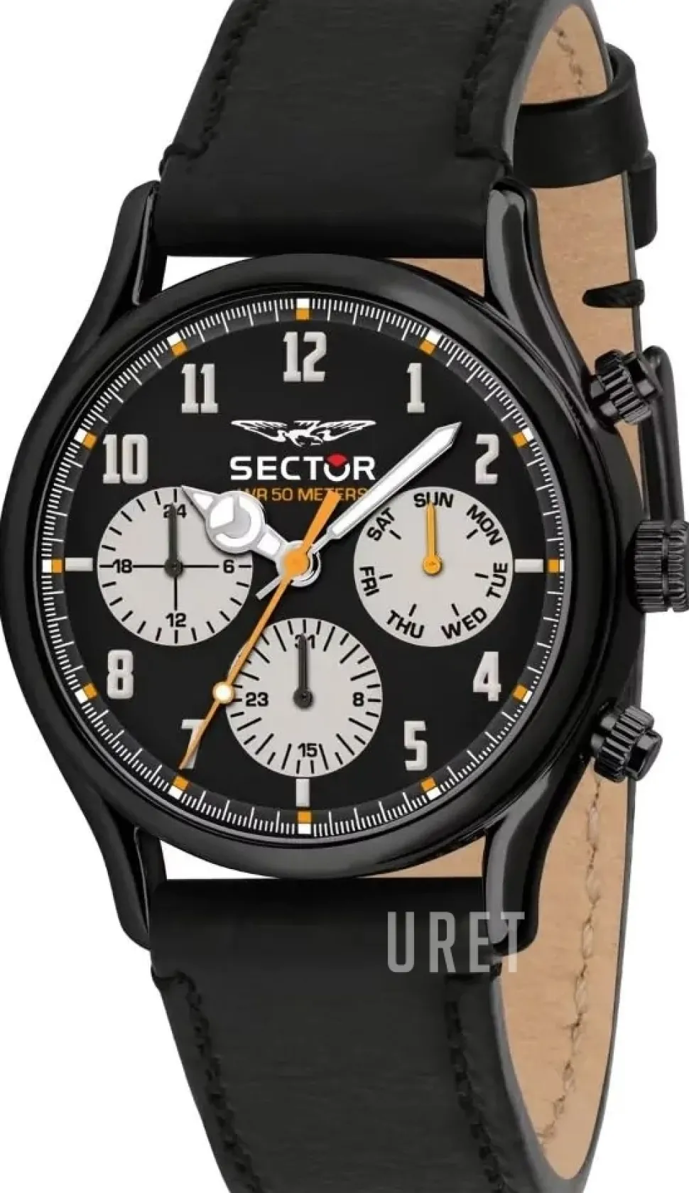 660 Svart/Läder Ø43 mm