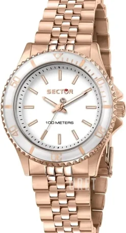 230 Vit/Roséguldstonat stål Ø35 mm