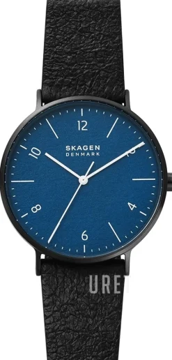 Aaren Naturals Blå/Läder Ø40 mm