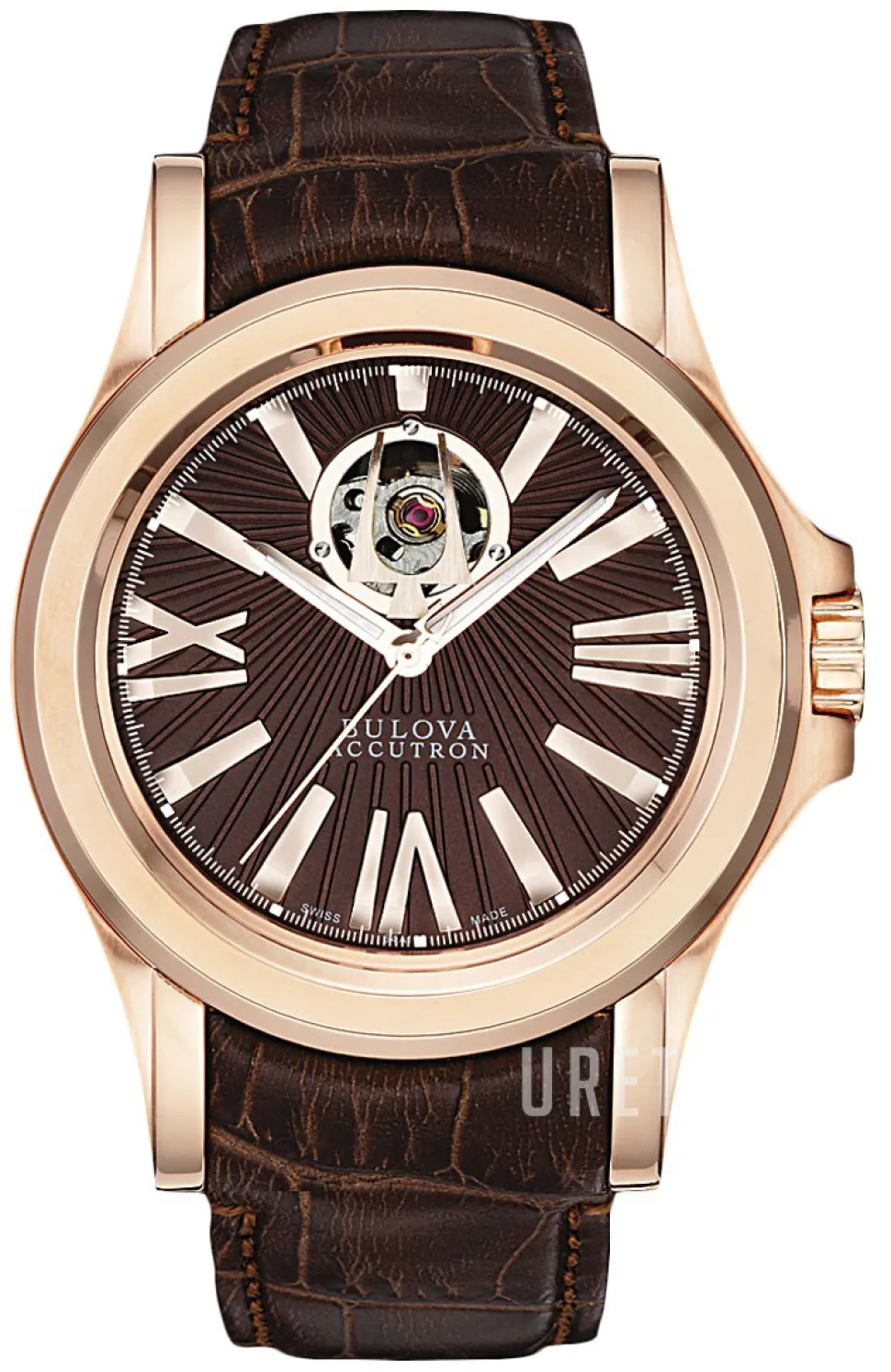 Accutron Brun/Läder Ø40 mm