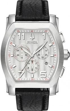 Accutron Silverfärgad/Läder