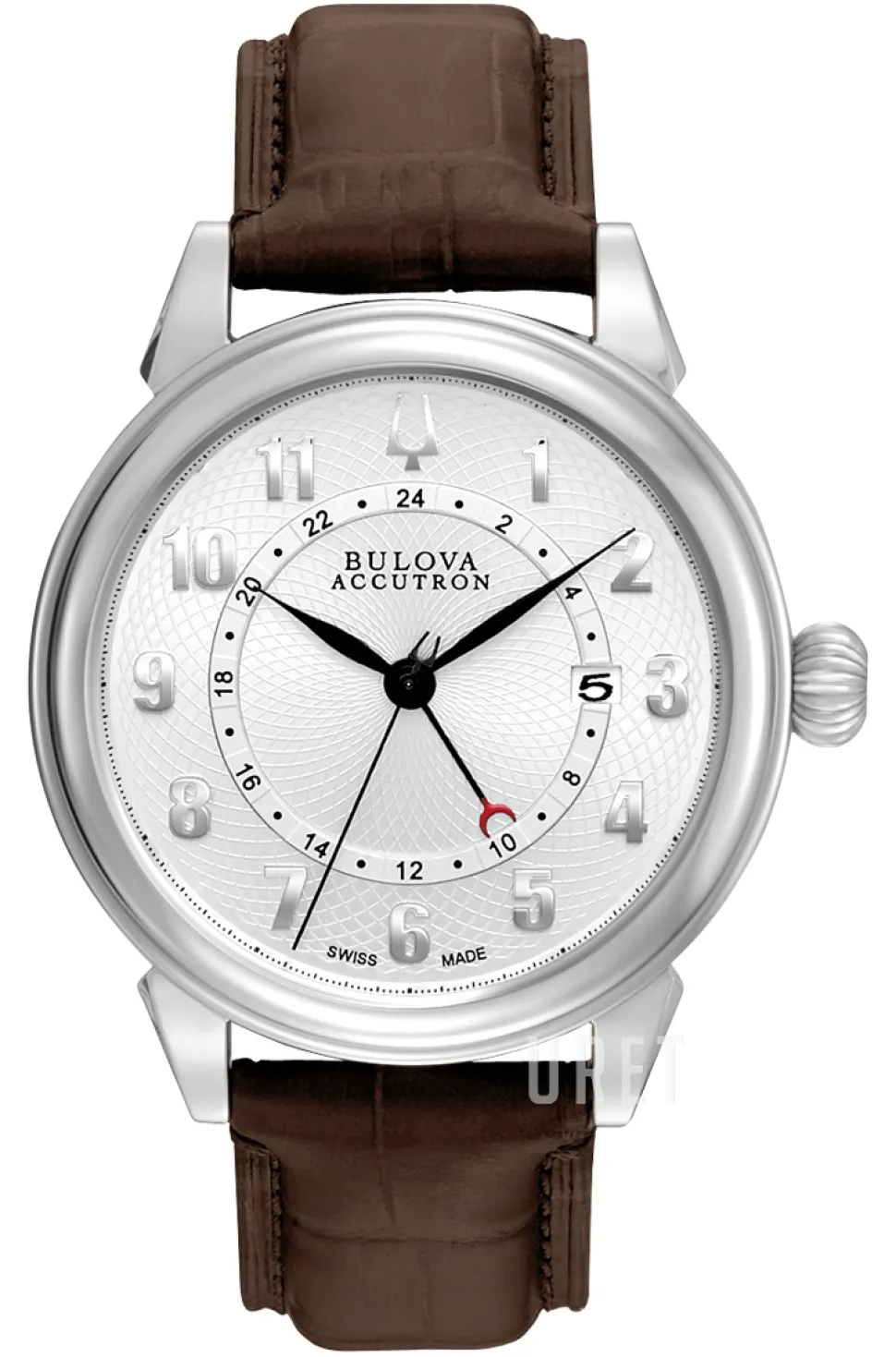 Accutron Silverfärgad/Läder Ø42 mm