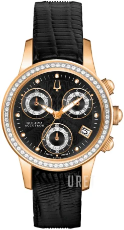 Accutron Svart/Läder Ø31 mm