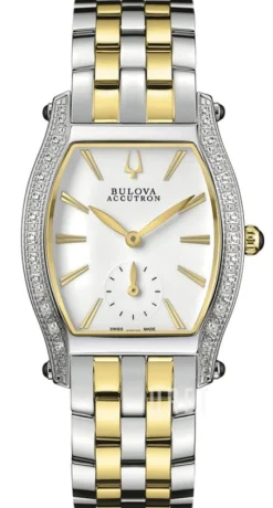 Accutron Vit/Gulguldtonat stål