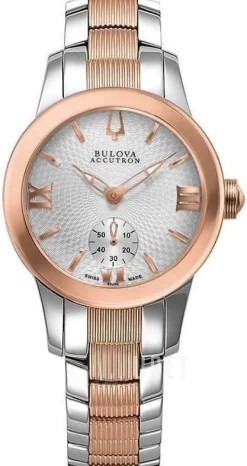 Accutron Vit/Roséguldstonat stål Ø31 mm