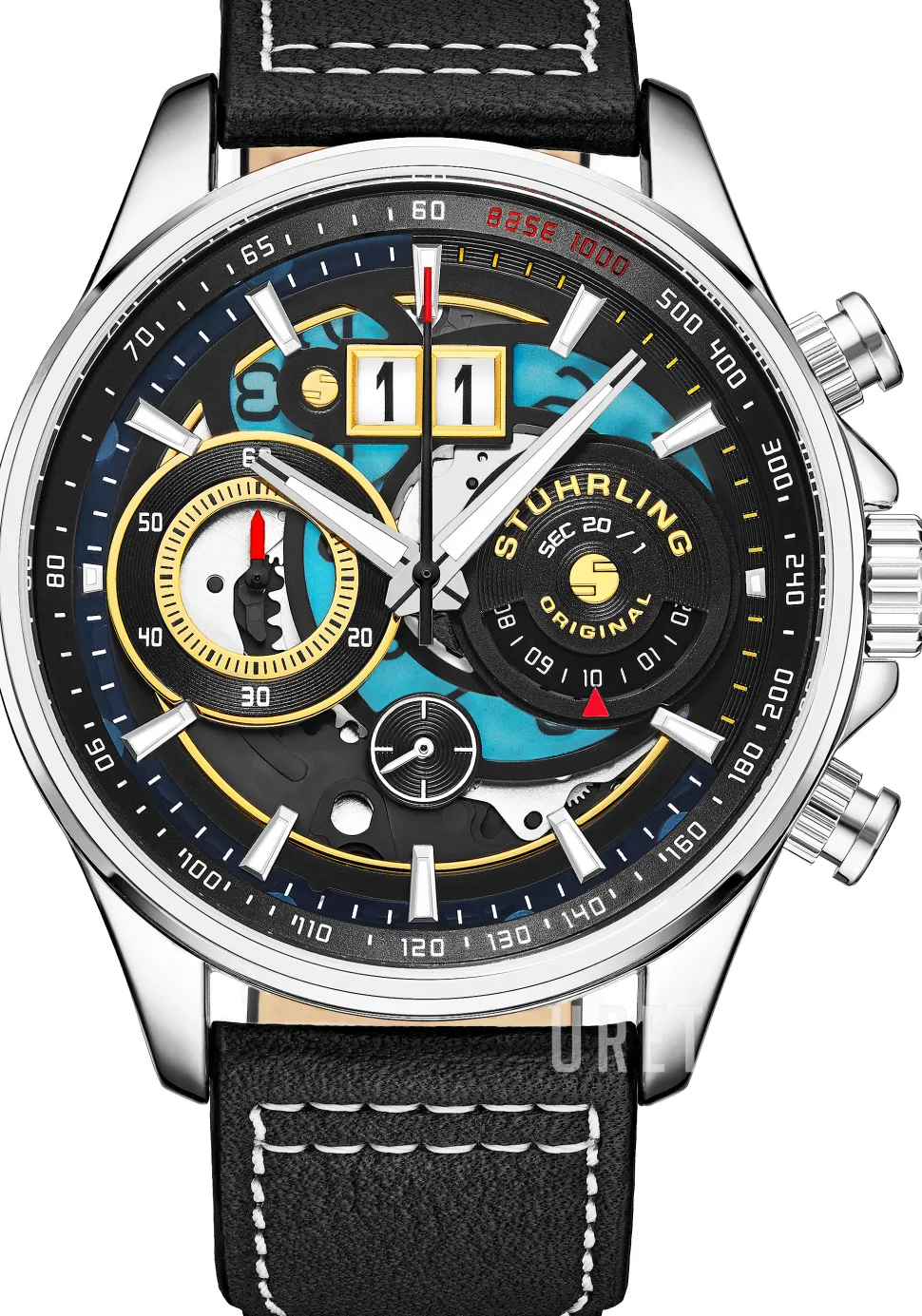 Ace Aviator Skelettskuren/Läder Ø45 mm