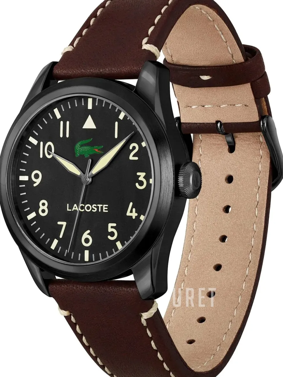 Adventurer Svart/Läder Ø42 mm