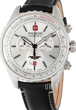 Afterburn Silverfärgad/Läder Ø44 mm