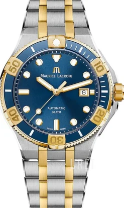 Aikon Blå/Gulguldtonat stål Ø43 mm