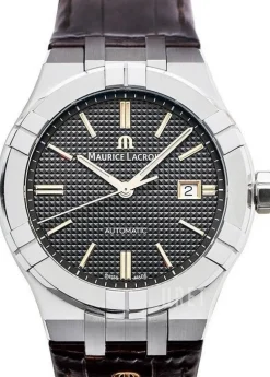 Aikon Grå/Läder Ø42 mm