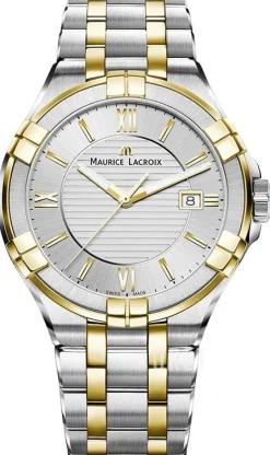 Aikon Quartz Silverfärgad/Gulguldtonat stål Ø42 mm