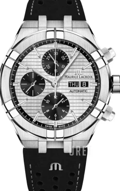 Aikon Silverfärgad/Läder Ø44 mm