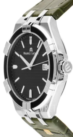 Aikon Svart/Läder Ø42 mm