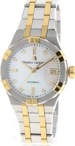 Aikon Vit/Gulguldtonat stål Ø35 mm