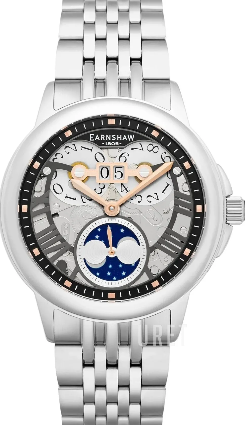 Alfred Waterhouse Svart/Stål Ø42 mm