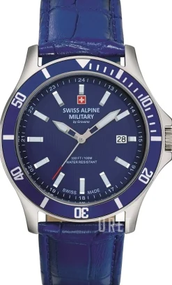 Alpine by Grovana Blå/Läder Ø42 mm