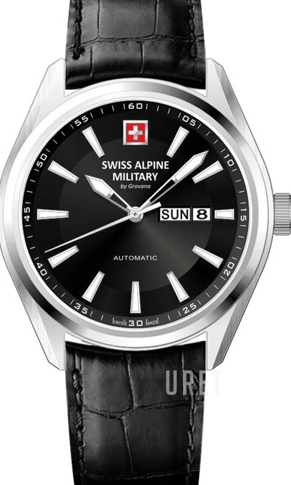 Alpine by Grovana Blå/Läder Ø43 mm