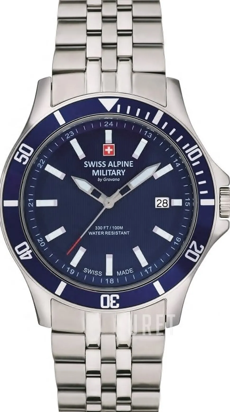 Alpine by Grovana Blå/Stål Ø42 mm