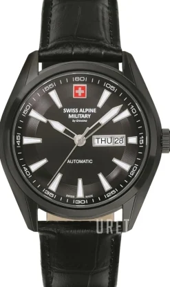 Alpine by Grovana Svart/Läder Ø43 mm