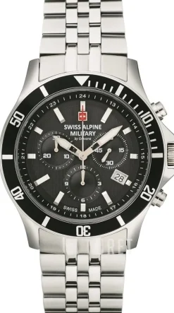 Alpine by Grovana Svart/Stål Ø42 mm