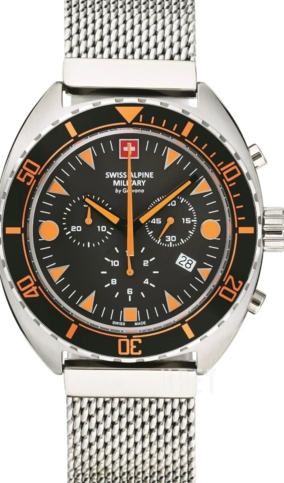 Alpine by Grovana Svart/Stål Ø44 mm