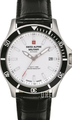 Alpine by Grovana Vit/Läder Ø42 mm