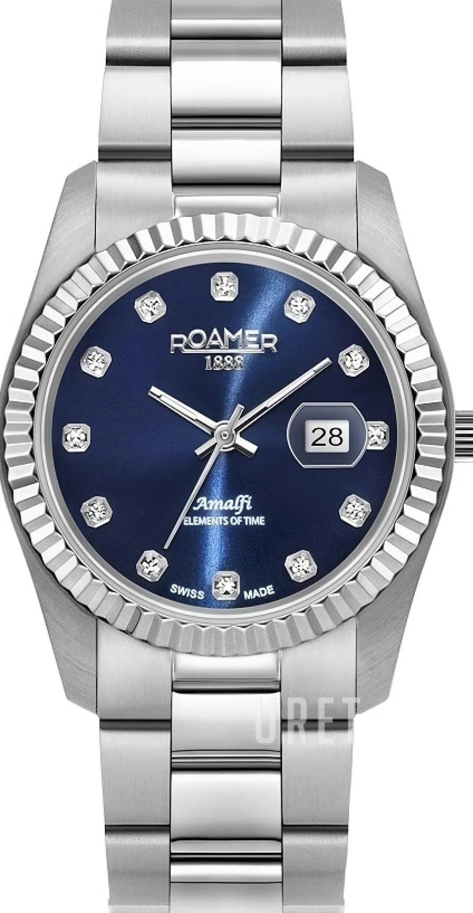 Amalfi Blå/Stål Ø34 mm