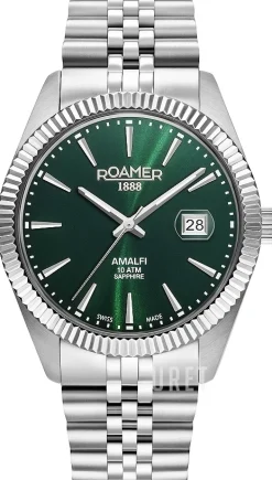 Amalfi Gents Grön/Stål Ø42 mm