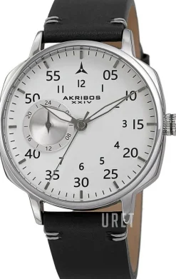 Analog Vit/Läder Ø42 mm