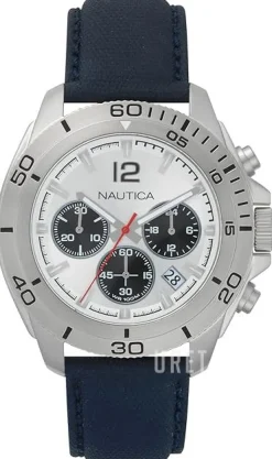 Andover Silverfärgad/Läder Ø45 mm