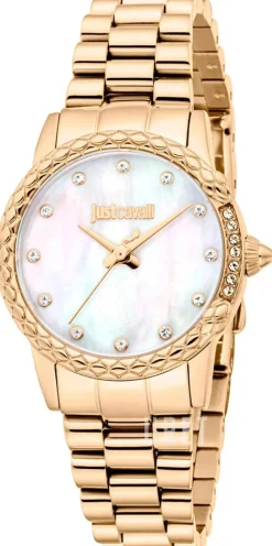 Animalier Fiorenza Snake Vit/Gulguldtonat stål Ø30 mm