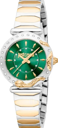 Animalier Stella Snake Grön/Gulguldtonat stål Ø28 mm