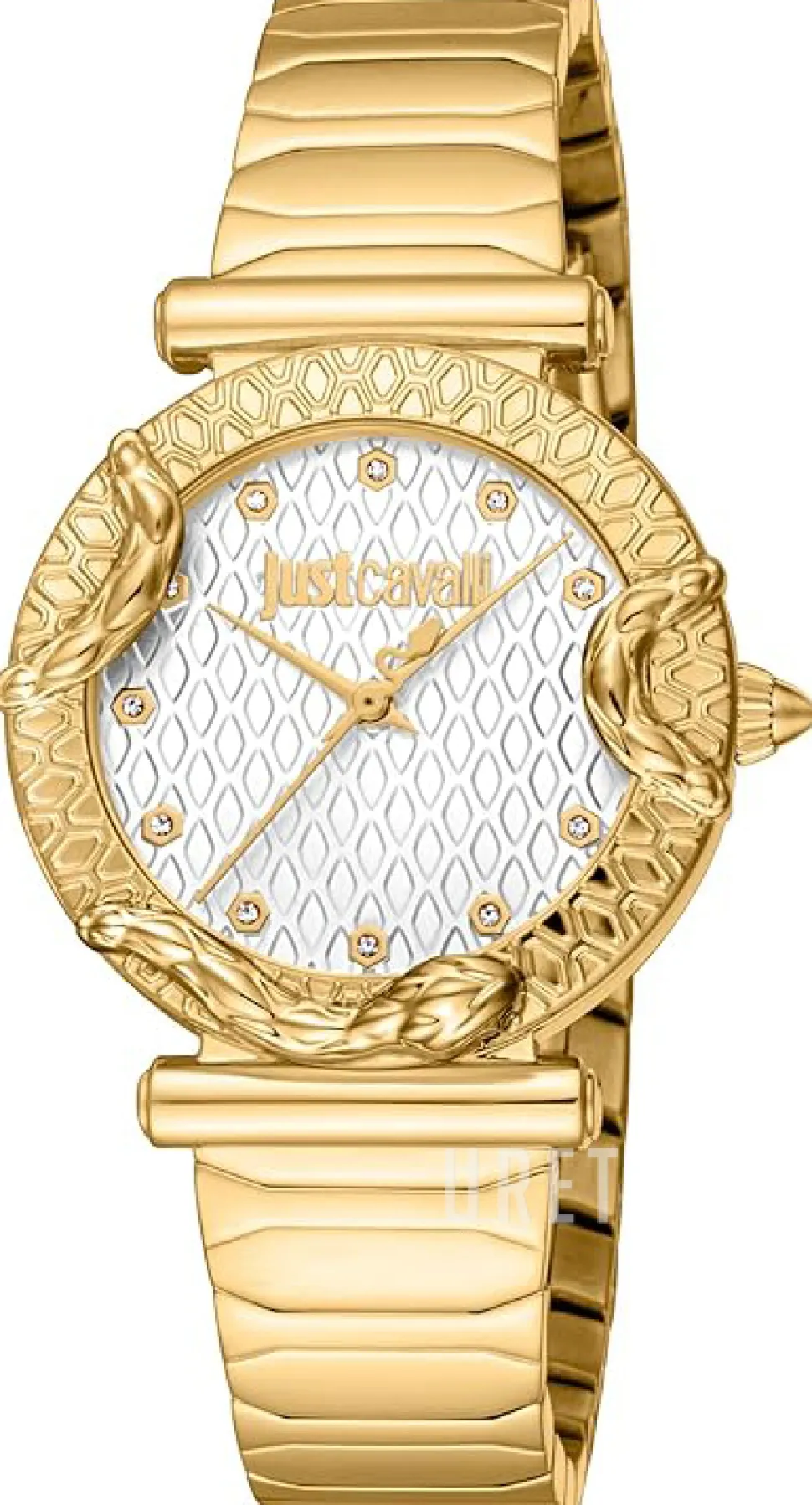 Animalier Vit/Gulguldtonat stål Ø32 mm