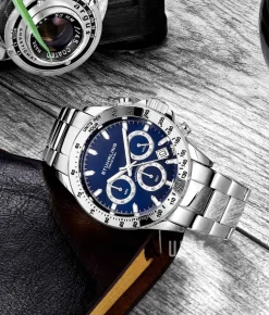 Aquadiver Blå/Stål Ø42 mm