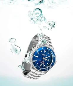 Aquadiver Blå/Stål Ø42 mm