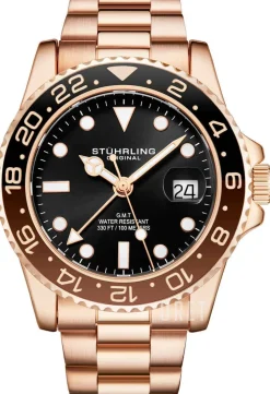 Aquadiver Svart/Roséguldstonat stål Ø42 mm