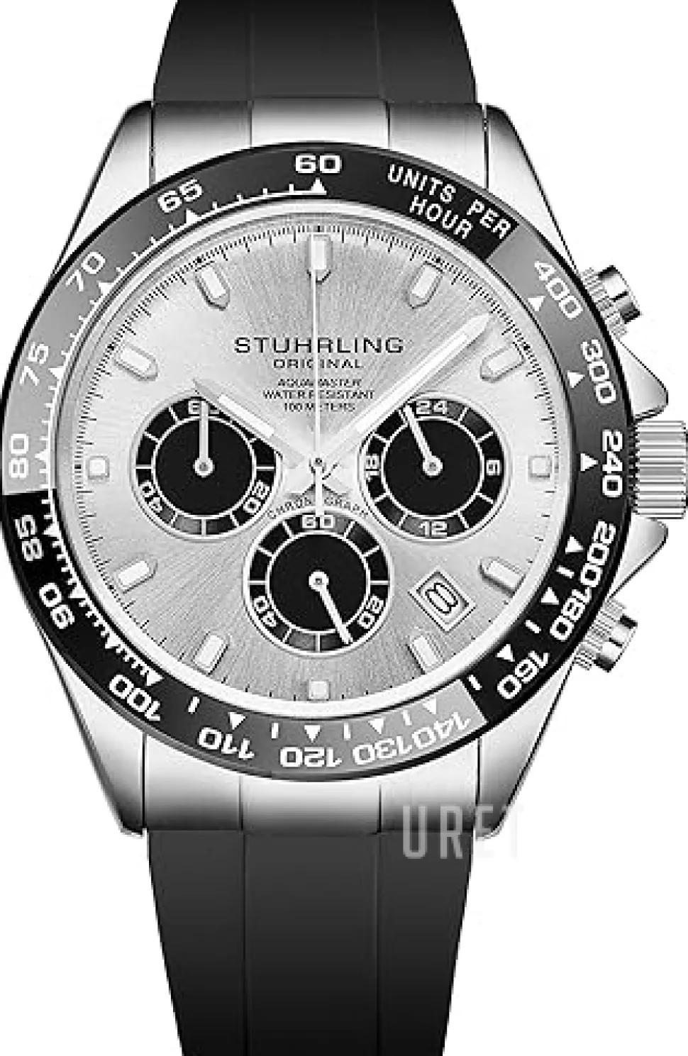 Aquamaster Silverfärgad/Gummi Ø42 mm