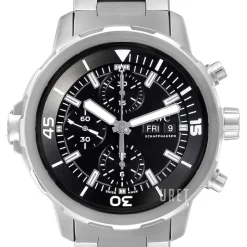 Aquatimer Chronograph Svart/Stål Ø44 mm