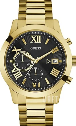 Atlas Svart/Gulguldtonat stål Ø45 mm