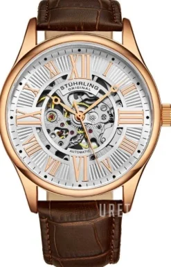 Atrium Silverfärgad/Läder Ø42 mm