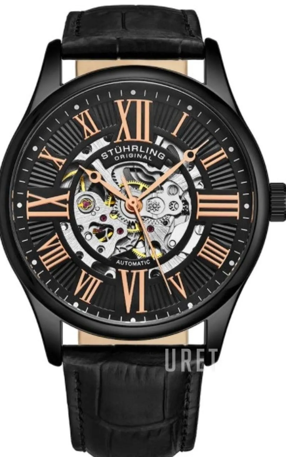 Atrium Svart/Läder Ø42 mm