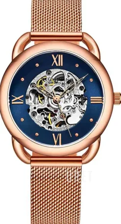 Automatic Blå/Roséguldstonat stål Ø36 mm