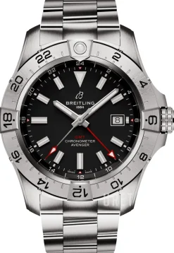 Avenger Automatic GMT 44 Svart/Stål Ø44 mm