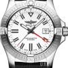 Avenger Automatic Gmt 43 Vit/Läder Ø43 mm