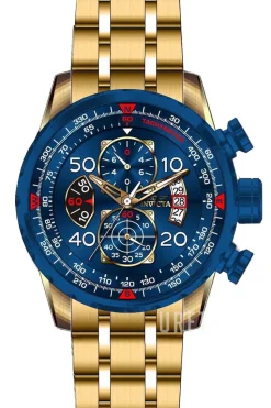 Aviator Blå/Gulguldtonat stål Ø48 mm