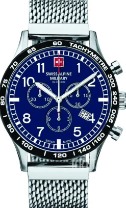 Aviator Blå/Stål Ø43 mm