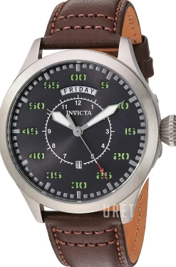 Aviator Grå/Läder Ø45 mm