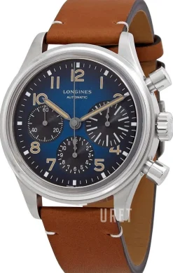 Avigation Big Eye Blå/Läder Ø41 mm