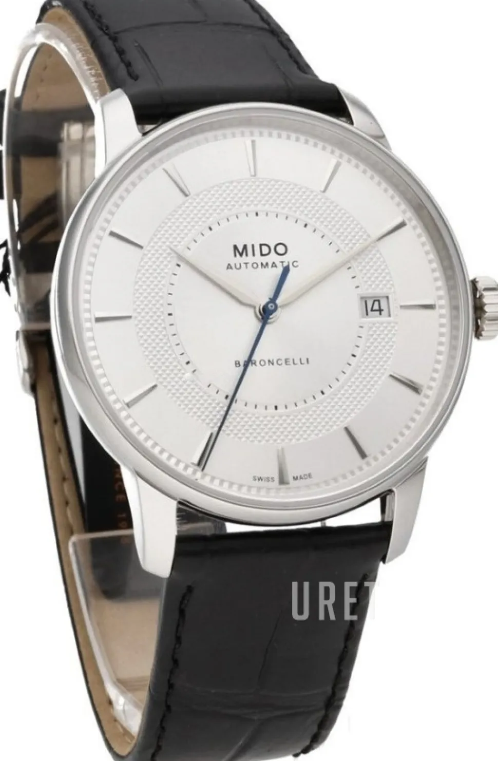 Baroncelli Silverfärgad/Läder Ø39 mm